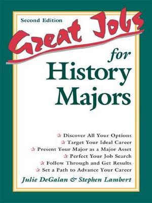 cover image of Great Jobs for History Majors